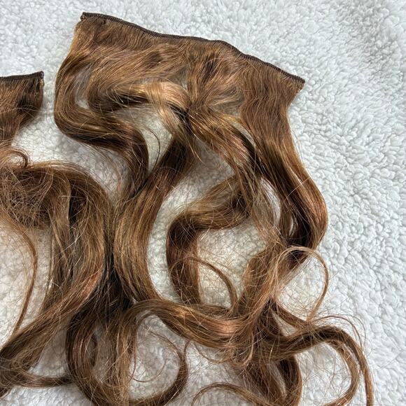 Hair Extensions set of four brunette clip in - Picture 2 of 5
